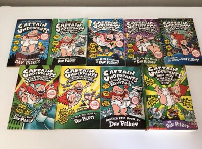 Captain Underpants Bundle of 9 books can post