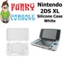 Silicone Rubber Gel Console Protective Skin Soft Case Cover Nintendo New 2DS XL White Image 5