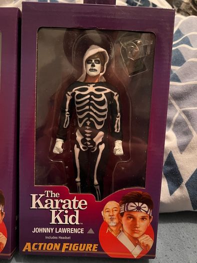 3 Karate Kid Figures. Daniel, Johnny & Miyagi