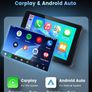 Wireless Carplay Screen Portable Car Stereo Android Auto Screen, Rimoody 7 Inch Touch Screen Portable Car play Bluetooth FM Transmitter Mirror Link Voice control AUX Cable Image 2