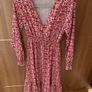 Red Patterned Dress Image 4