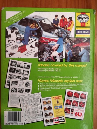 VW Beetle 65-75 workshop manual/restoration/Haynes/Volkswagen