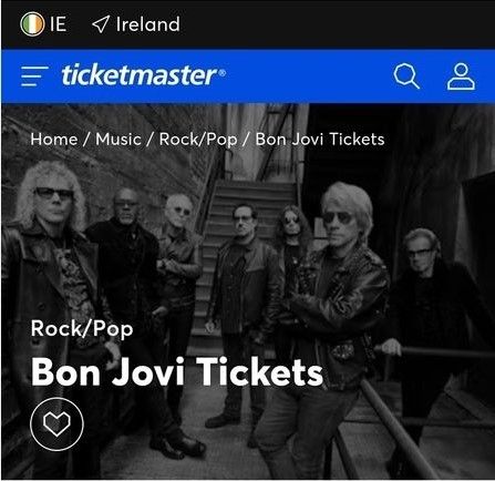 Bon Jovi Pitch Standing