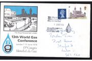 1976 England 13th World Gas Conference Stamp Cover