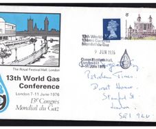 1976 England 13th World Gas Conference Stamp Cover