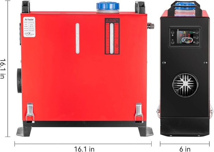 All in One Diesel Heater 5kw, 8kw. LCD.