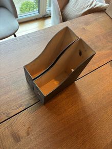 2 Wood holder for books/papers/documents