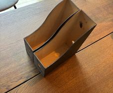 2 Wood holder for books/papers/documents