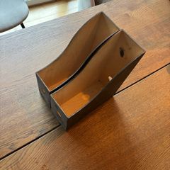 2 Wood holder for books/papers/documents