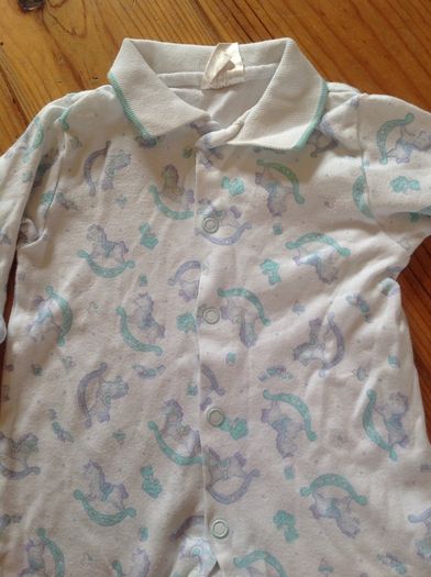3-6 Month Babygrow with Rocking Horses