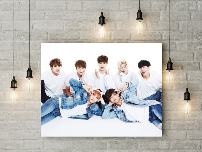 BTS printed Wall picture 3mm foamex board printed picture on it wall board wall decor wall art picture
