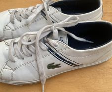 Lacoste kids white sneakers  UK 3 35.5