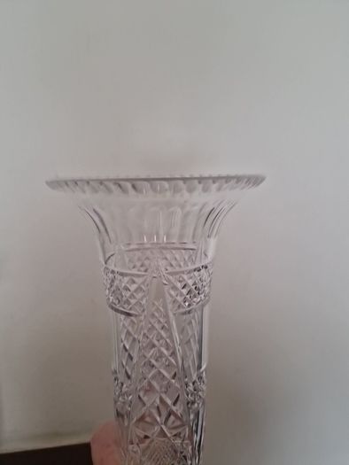 vintage cut glass vases