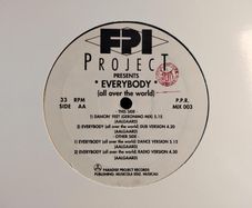 FPI Project - Everybody (All Over The World) - Paradise Project Records - Early 90s Piano House CLASSIC - Original ITALIAN Pressing!