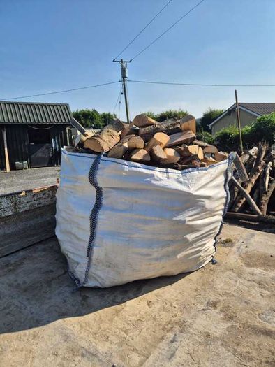 Bags of turf and Logs
