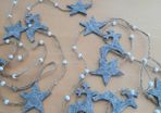 2026 Grey felt reindeer pendants