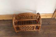 Bamboo Cane vintage 70s Magazine rack