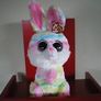 Retired Ty Beanie Boo Plush Soft Toy Lollipop the Rabbit 23cms and Gift Bag Image 5