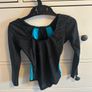 5-6y long sleeve gymnastics leotard & shorts Image 2
