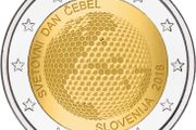 Slovenia 2 Euro Commemorative Coin 2018 - World Bee Day. UNCIRCULATED.