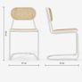 2 x MADE.COM dining chairs in black from NEXT rrp 596 euro Image 8