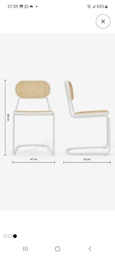 2 x MADE.COM dining chairs in black from NEXT rrp 596 euro