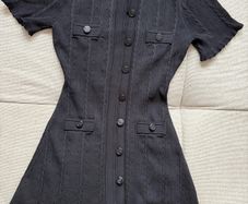 Sandro Black Midi dress