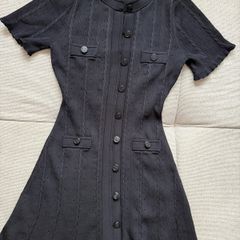 Sandro Black Midi dress