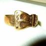 Vintage Hallmarked Diamond Buckle Ring Image 8