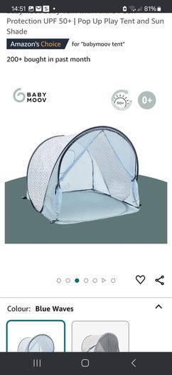 Babymoov pop up tent
