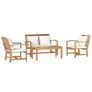 Garden Sofa Set Natural Solid teak wood Image 3