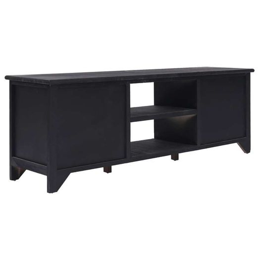 TV Cabinet Black 115x30x40 cm Wood