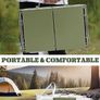 34 x 23 cm Foldable Portable Charcoal Grill, Small Camping Barbecue Charcoal, Picnic Grill, BBQ Grill for Outdoor, Suitable for Gardens, Beaches, Lawns and Table Tops, Green Image 6