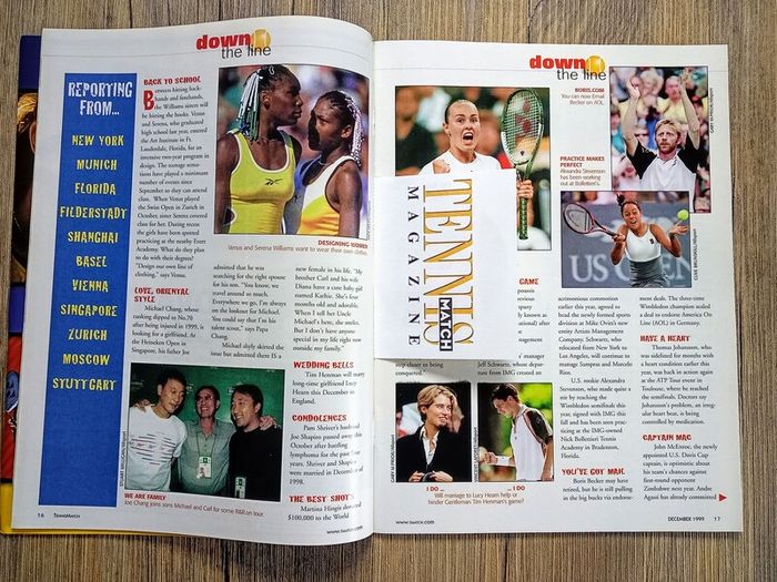 Tennis Match Magazine. December 1999. Steffi Graf Cover.