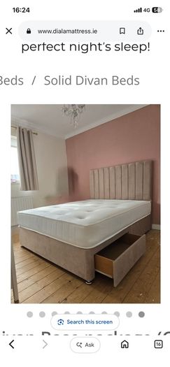 kingsize bed & mattress