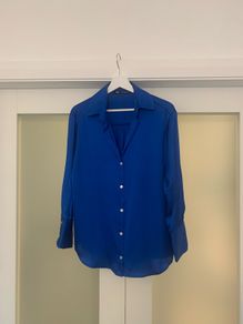 Zara Royal Blue Blouse