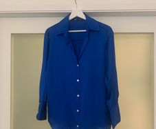 Zara Royal Blue Blouse