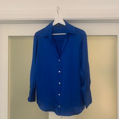Zara Royal Blue Blouse