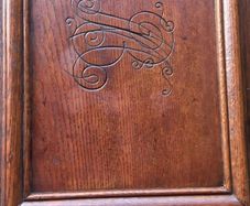 Antique ladies french seweing Chest oak early 1930s  Beautiful