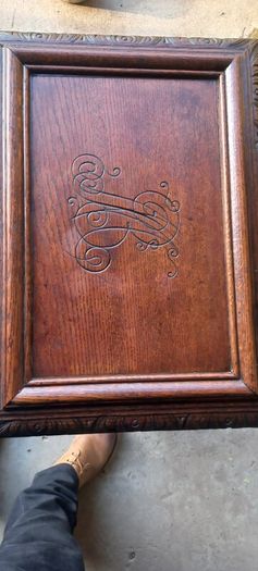 Antique ladies french seweing Chest oak early 1930s  Beautiful