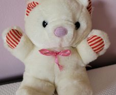Candy Stripe Teddy Bear Plush Soft Toy