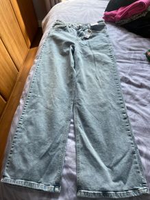 Brand new dunnes wide leg blue jeans