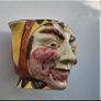 Vintage character 'Price Bros' face jug mid century ceramic pottery jester clown Toby pitcher Image 3