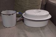 Enamel Baking Dish &amp; Enamel MUG