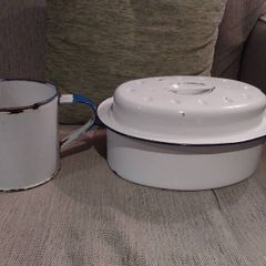 Enamel Baking Dish & Enamel MUG