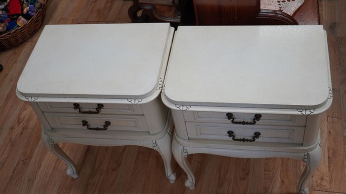 Pair of Vintage French Bedside Cabinets
