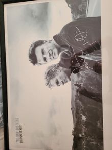 Neil Finn and Tim Finn signed litho