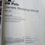 Haynes Volkswagen Polo owners workshop manual hardback in good condition FREE STANDARD POSTAGE INCLUDED Image 4