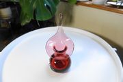 Vintage Cranberry Adrian Sankey Vase