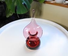 Vintage Cranberry Adrian Sankey Vase